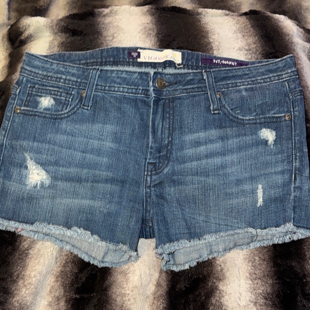Vigoss Distressed Blue Jean Shorts